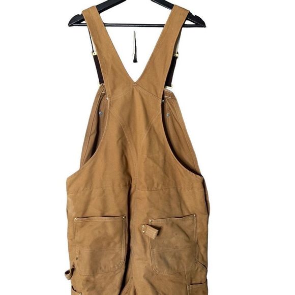 Carhartt Quilt Lined Bib Overalls 40X34 - Picture 6 of 7